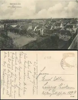 76726 Germersheim Totalansicht o ca. 1920