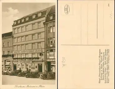 78465 Konstanz Hotel Deutsches Haus *ca. 1930