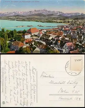 78465 Konstanz mit Kreuzlingen und Säntis o ca. 1920
