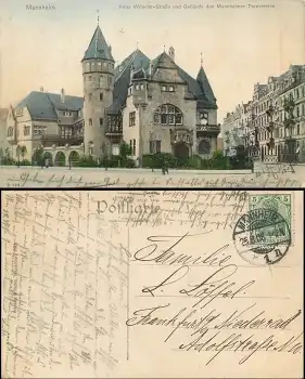 Mannheim Prinz-Wilhelm-Strasse Gebäude des Mannheimer Turnvereins o 25.8.1908