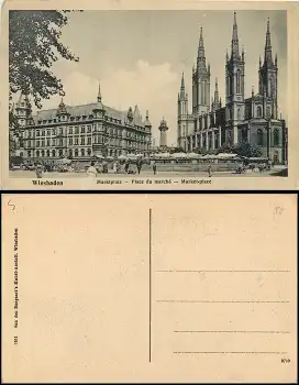 Wiesbaden Marktplatz * ca. 1925