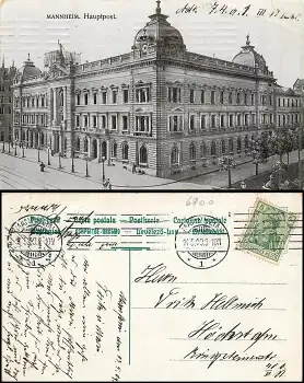 Mannheim Hauptpost o 14.5.1909