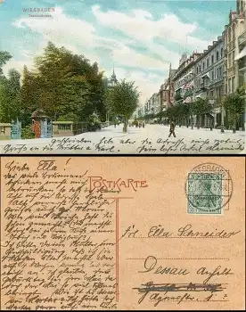 Wiesbaden Taunusstrasse o 1.6.1906