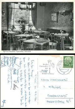 Darmstadt Cafe und Konditorei Espenschied Innenansicht o 12.9.1960