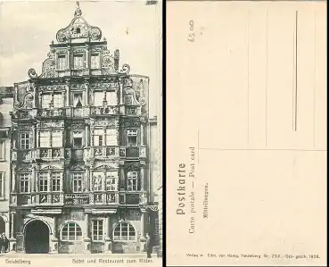 Heidelberg Hotel Restaurant zum Ritter * ca. 1906