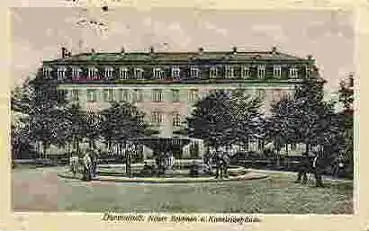 Darmstadt Brunnen Kanzlergebäude o 30.7.1918