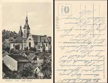 66131 Ensheim Saarbrücken Kirche gebr. ca. 1920