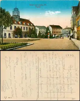 76829 Landau Pfalz Postplatz o 2.3.1919