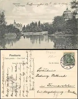 Hannover Maschpark o 12.4.1906