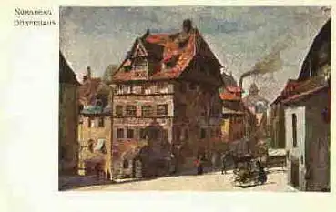 Nürnberg Dürerhaus Künstlerkarte Heinrich Kley * ca. 1910