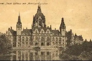 Hannover Neues Rathaus vom Maschpark * ca. 1920