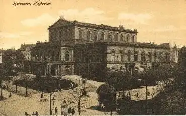 Hannover, Hoftheater, Litfaßsäule * ca. 1920
