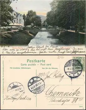 76480 Baden-Baden Partie an der Oos o 8.5.1906