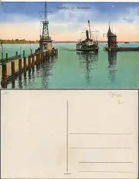 78400 Konstanz Bodensee Hafeneinfahrt *ca.1920
