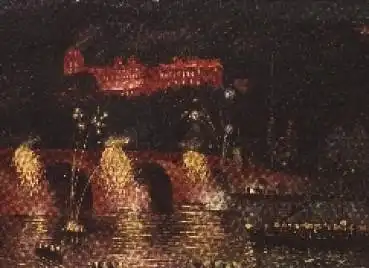 Heidelberg Schlossbeleuchtung * ca. 1920