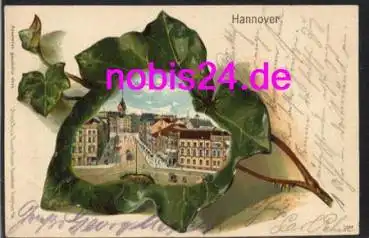 Hannover Ahornblatt-Prägelitho o 2.1.1906