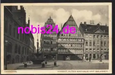 Hannover Rathaus und Brunnen o 22.5.1932