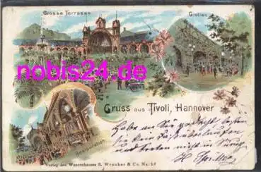 Hannover Gasthaus Tivoli  Litho o 3.10.1898