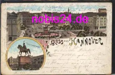 Hannover Litho mit Denkmal o 31.5.1899