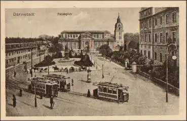 Darmstadt Paradeplatz gebr. ca. 1920