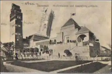 Darmstadt Hochzeitsturm und Ausstellungsgebäude o 19.10.1915