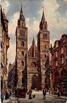 Nürnberg Lorenzkirche Tucks Oilette Serie I Nr. 611 B * ca. 1920