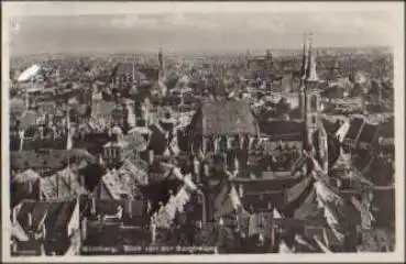 Nürnberg von der Burgfreiung gebr. ca. 1930