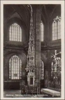 Nürnberg Sakramentshäuschen in der Lorenzkirche * ca. 1940