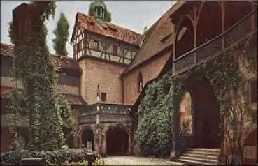 Nürnberg Burghof mit Kunigunden-Linde * ca. 1940