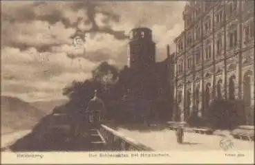 Heidelberg Schlossaltan Mondscheinkarte o 13.7.1905