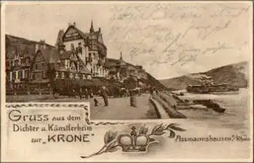 65385 Assmannshausen Künstlerheim "Zur Krone" o 12.6.1911