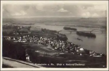 65385 Rüdesheim vom National-Denkmal * ca. 1930