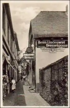 65385 Rüdesheim Lindenwirt der Drosselgasse *ca. 1930