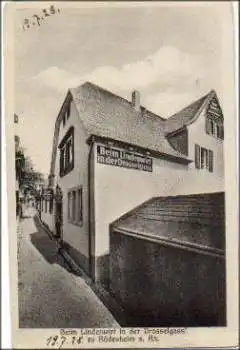 65385 Rüdesheim Lindenwirt in der Drosselgasse * ca. 1930