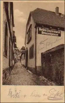 65385 Rüdesheim Lindenwirt Drosselgasse o 1.9.1929