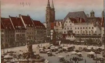 Nürnberg Marktplatz * ca. 1920
