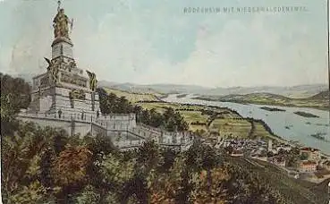 65385 Rüdesheim Niederwalddenkmal o 12.7.1910