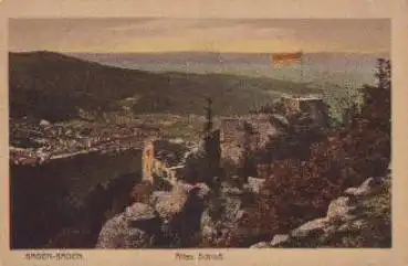 76480 Baden-Baden Altes Schloss *ca. 1920