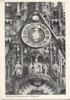 Nürnberg Frauenkirche Uhr o 2.1.1959