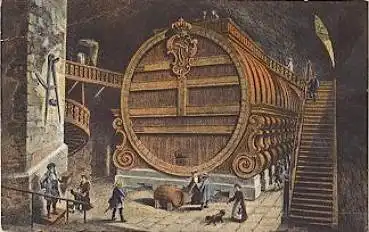 Heidelberg "Das grosse Fass" Künstlerkarte * ca. 1920