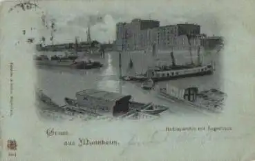 Mannheim Hafen Lagerhaus o 29.4.1898