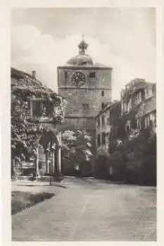 Heidelberg Schloss Ruprechtsbau mit Wartthurm * ca. 1950