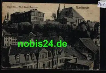 99734 Nordhausen Blasil-Kirche Mittelschule Lager o 02.9.1917