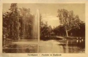 99734 Nordhausen Fontaine im Stadtpark * ca. 1920