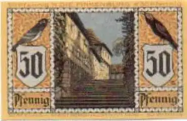 99734 Nordhausen, Städtenotgeld, Wert 50 Pfennige, Finkenburg, 1921