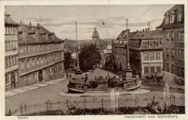 99867 Gotha, Hauptmarkt vom Schloßberg o 17.3.1936