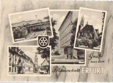 Erfurt Gruß aus der Blumenstadt o 1.9.1963