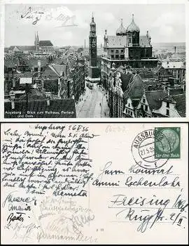 Augsburg Rathaus Perlach Dom o 27.5.1936