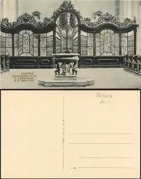Augsburg Abschlußgitter in der St Ulrich *ca.1920