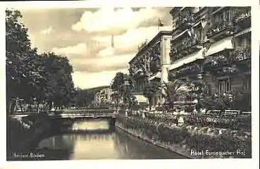 Baden-Baden Hotel Europäischer Hof o 10.8.1942